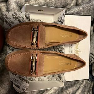 Coach and Four Suede Moccasins